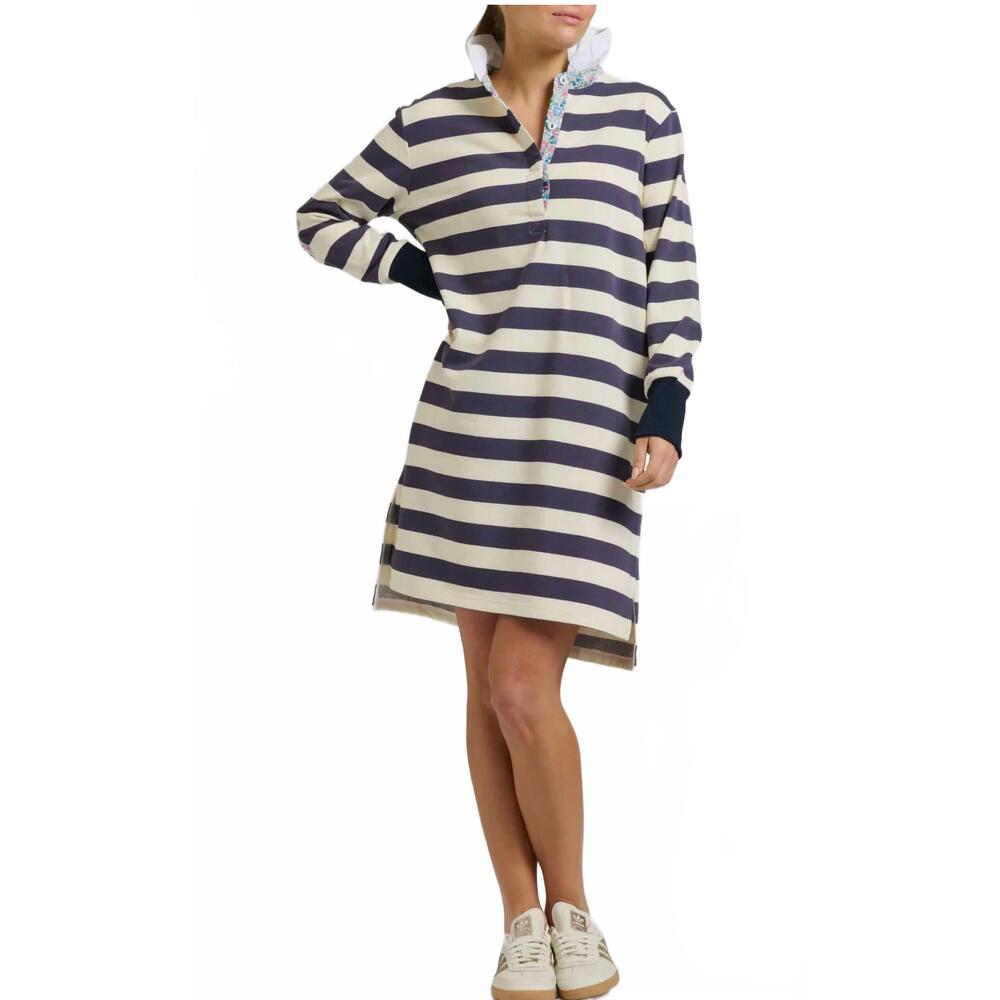 NEW SHIRTY bea rugby dress in navy
